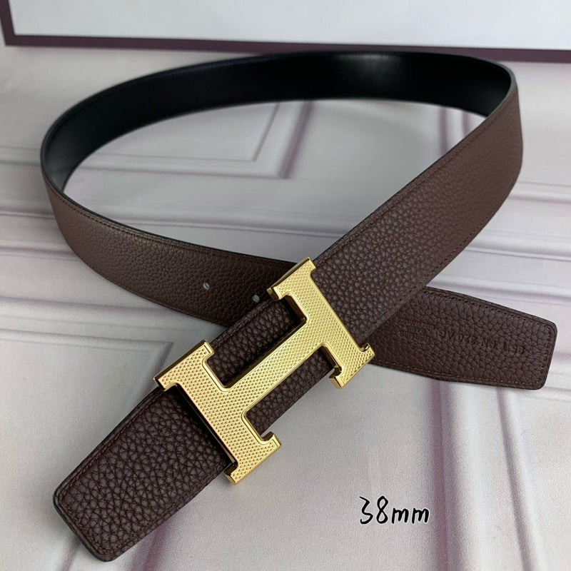 HBL3 Real leather 3.8CM 95-125CM Belt with all packing |Hermès belt