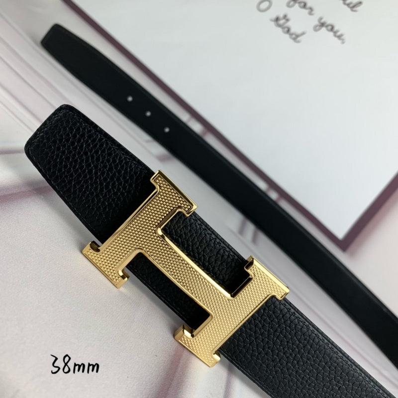 HBL3 Real leather 3.8CM 95-125CM Belt with all packing |Hermès belt