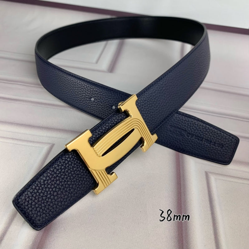 HBL5 Real leather 3.8CM 95-125CM Belt with all packing |Hermès belt