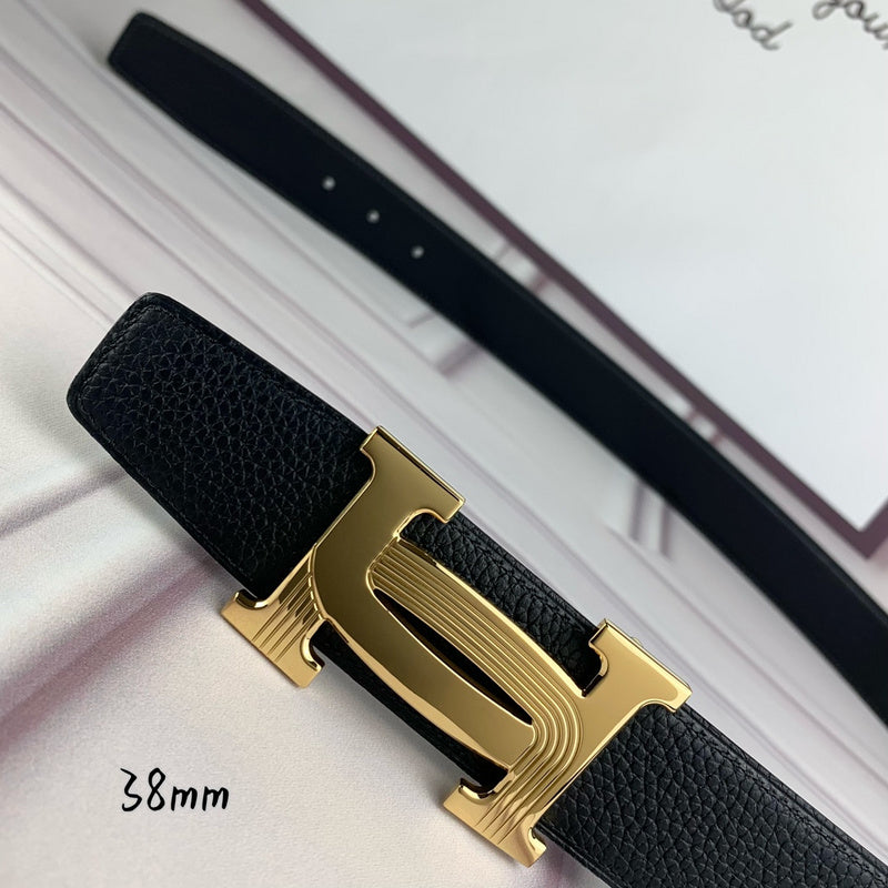 HBL5 Real leather 3.8CM 95-125CM Belt with all packing |Hermès belt