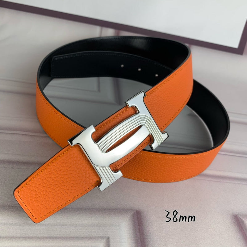HBL5 Real leather 3.8CM 95-125CM Belt with all packing |Hermès belt