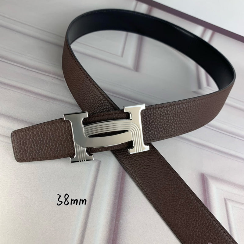 HBL5 Real leather 3.8CM 95-125CM Belt with all packing |Hermès belt