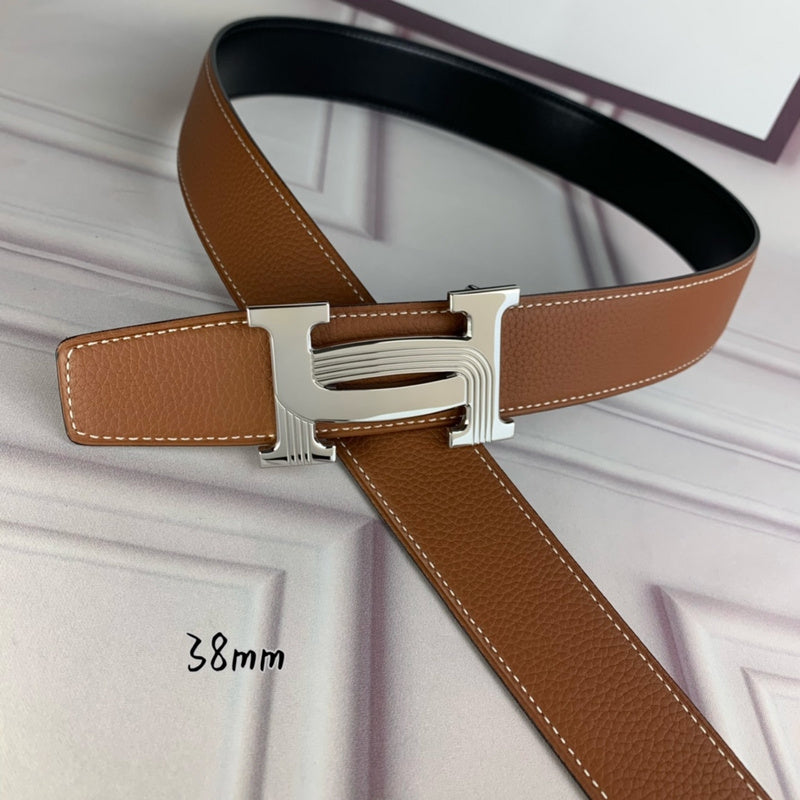 HBL5 Real leather 3.8CM 95-125CM Belt with all packing |Hermès belt