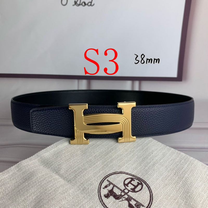 HBL5 Real leather 3.8CM 95-125CM Belt with all packing |Hermès belt