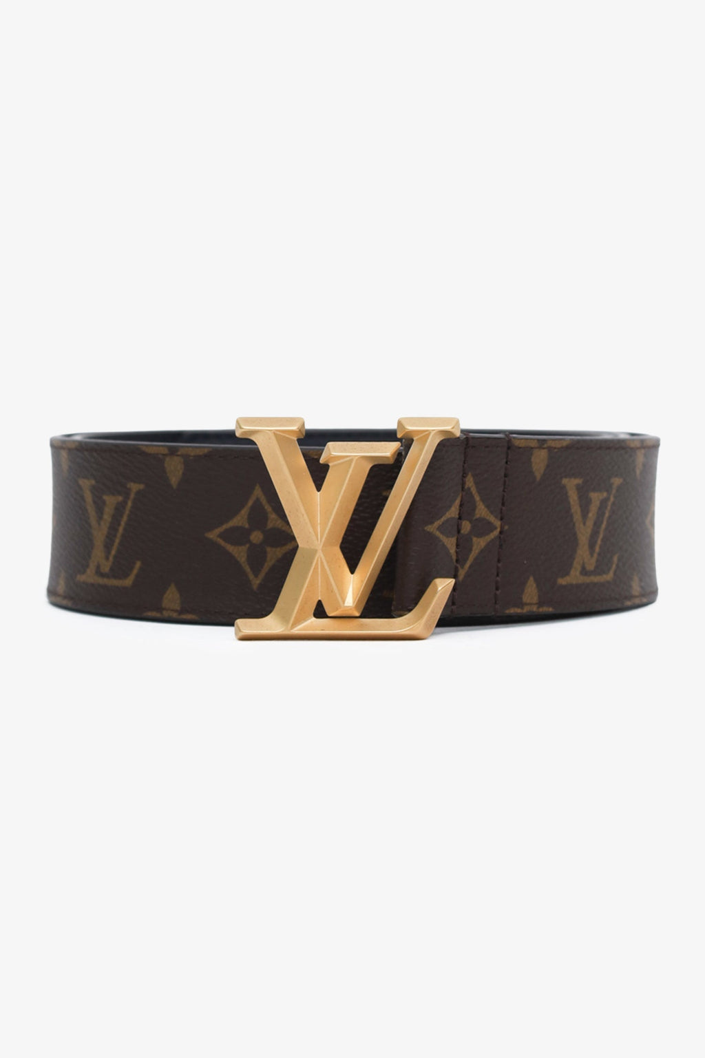 Louis Vuitton Monogram Leather LV Initiales Belt Size 95