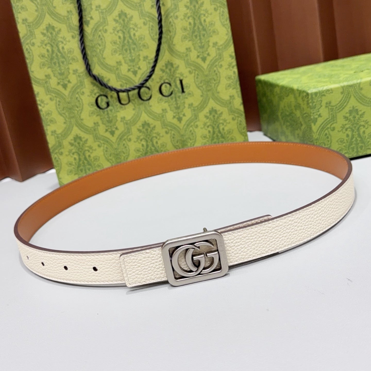 Gucci Belt 2.5cm Grain Cowhide 213030