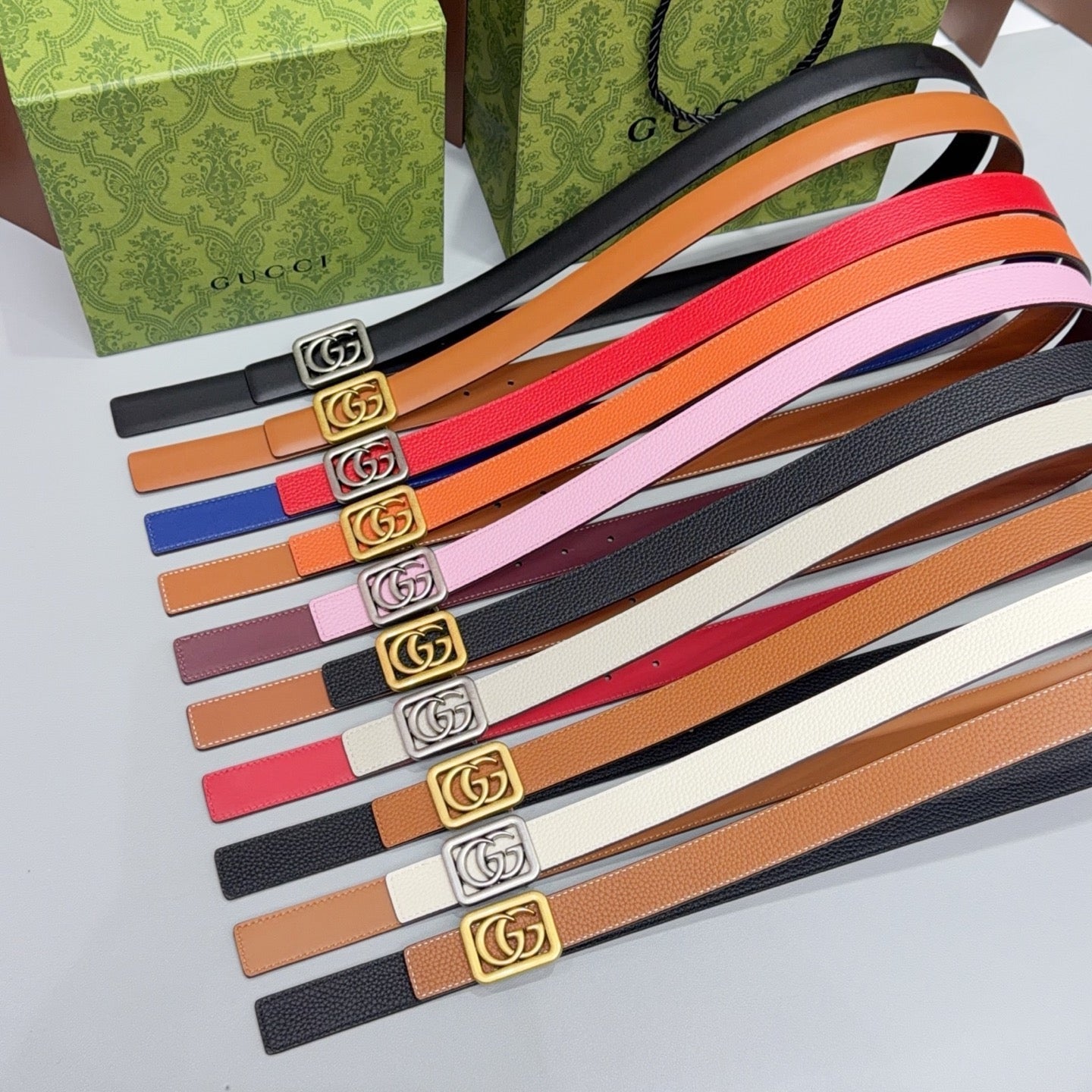 Gucci Belt 2.5cm Grain Cowhide 213030
