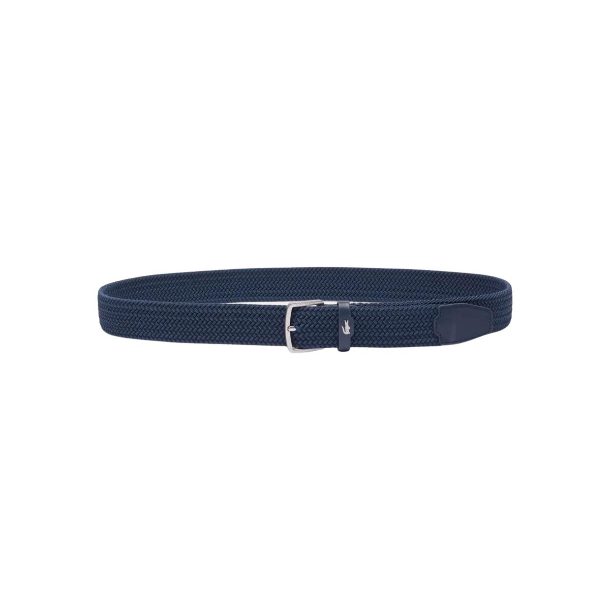 Cintura Lacoste Canvas Stretch Blu