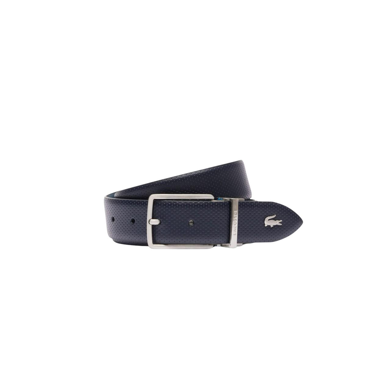 Cintura Uomo Lacoste Double Face Blu / Azzurro