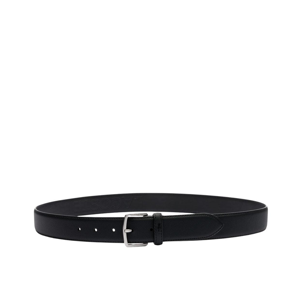 Cintura Uomo Lacoste Petit Piqué Nero