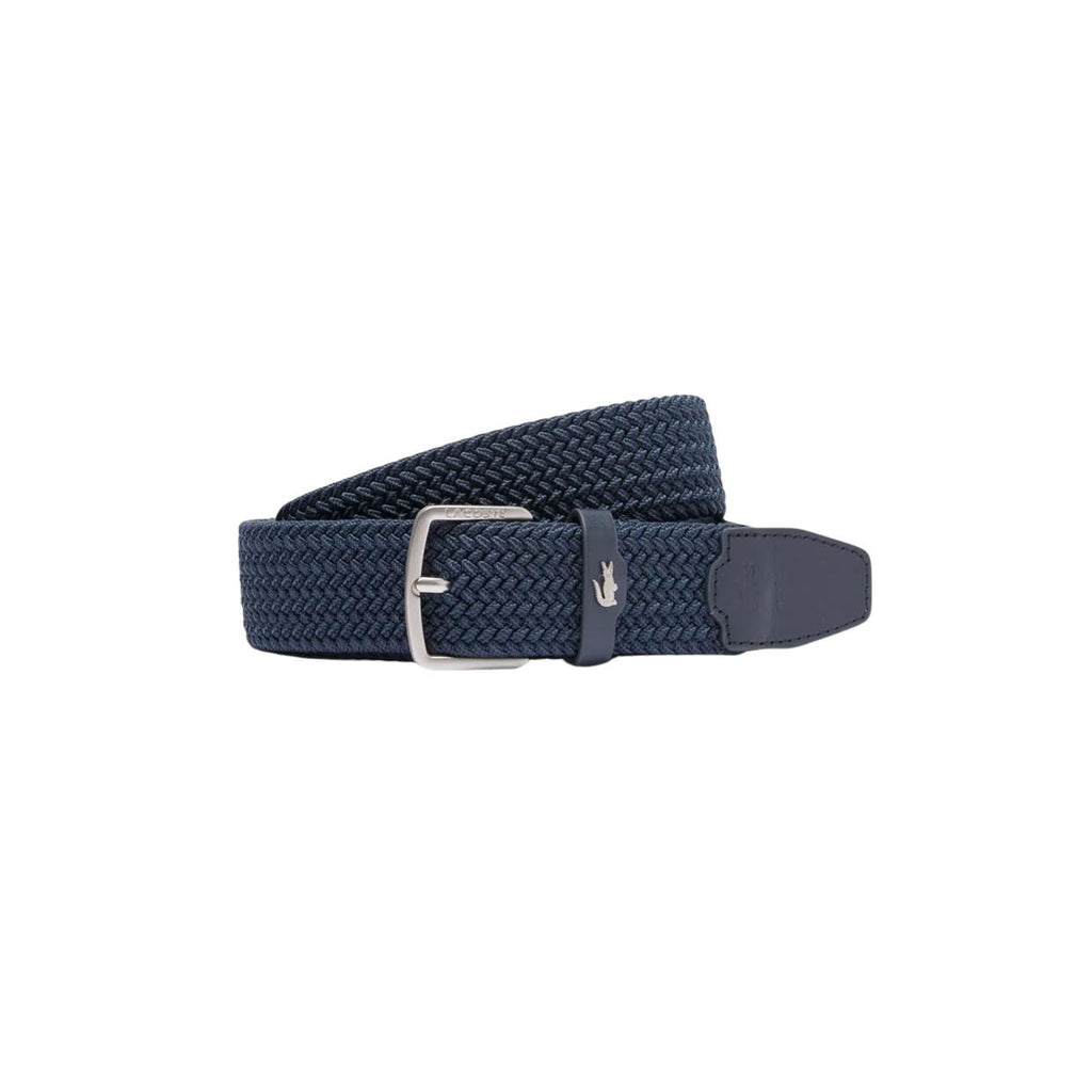 Cintura Lacoste Canvas Stretch Blu