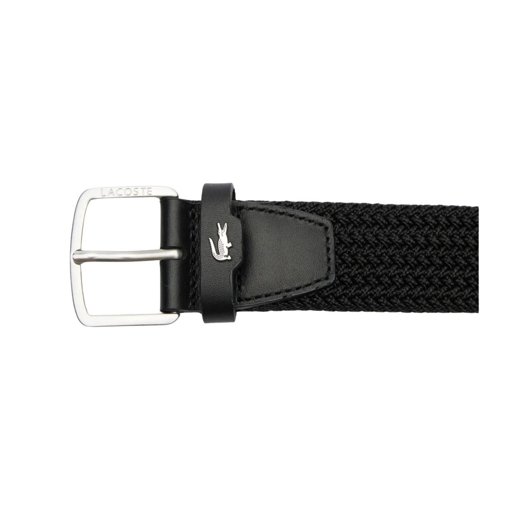 Cintura Lacoste Canvas Stretch Nero