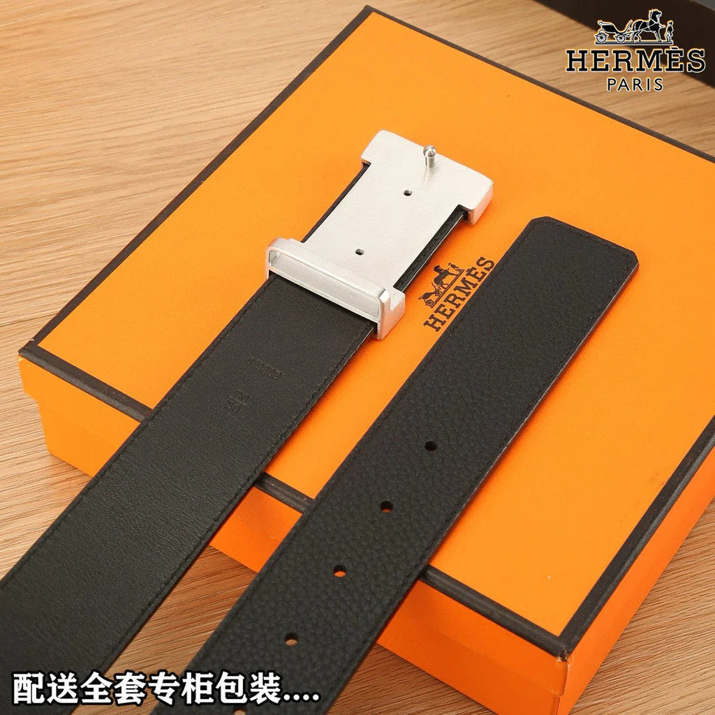 HM Constance Belt 38mm Black Togo Leather 619664|Hermès belt