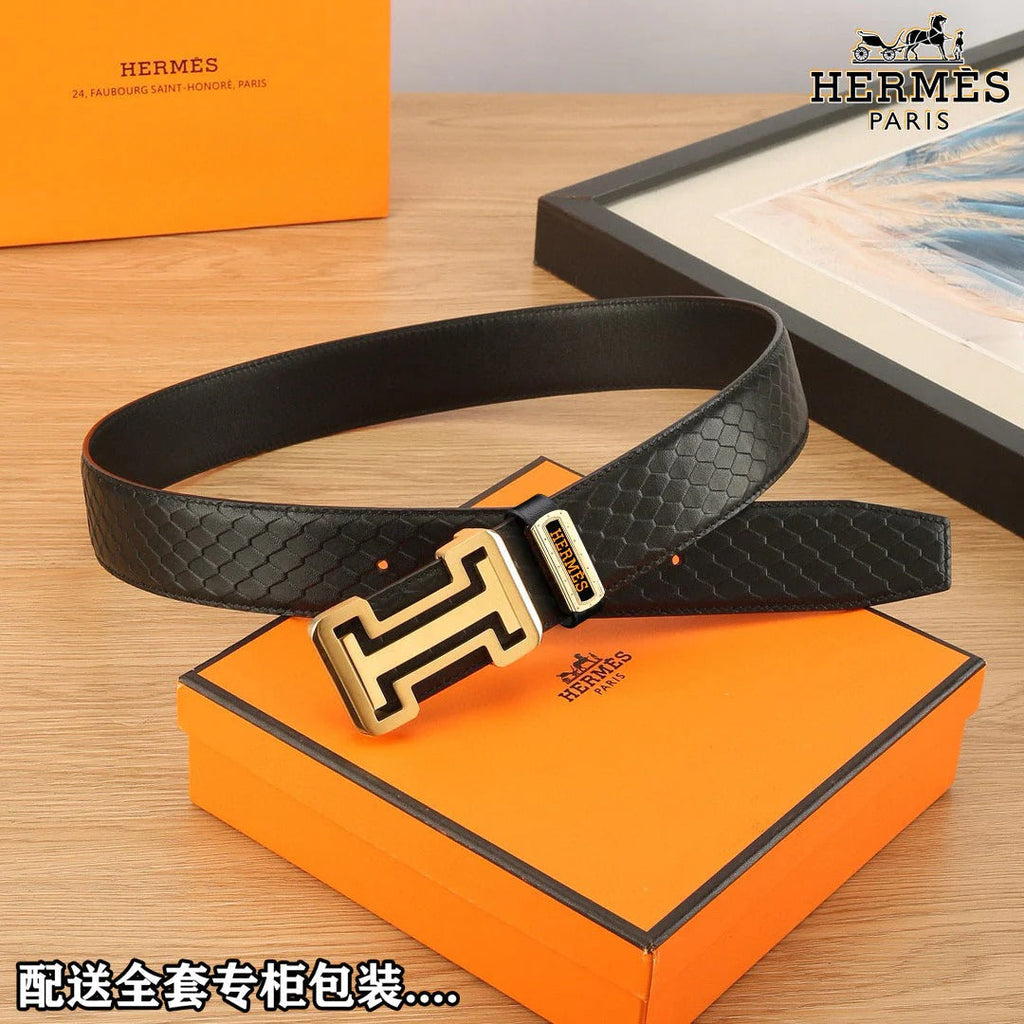 HM Constance Belt 38mm Black Togo Leather 619662|Hermès belt
