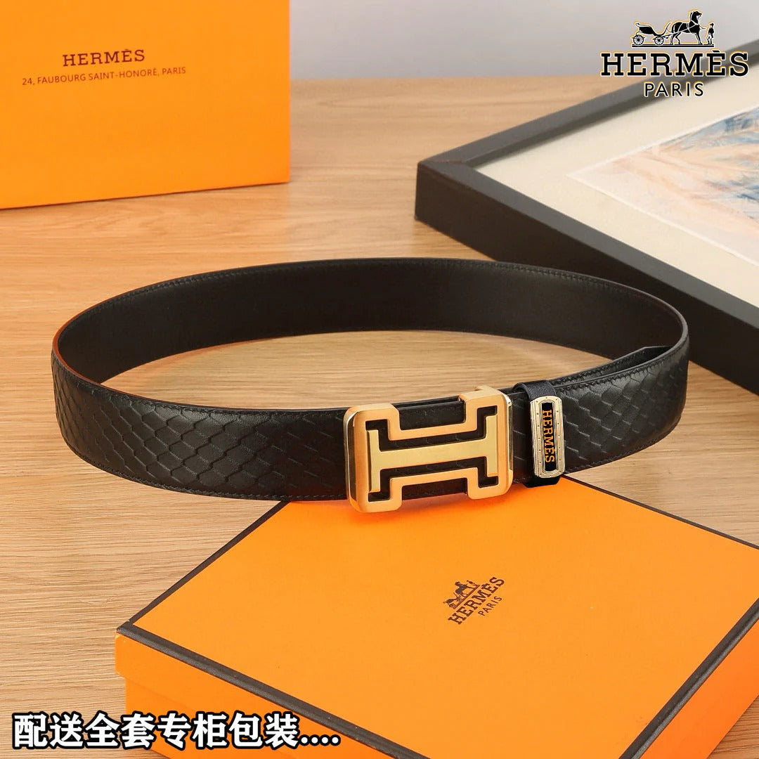 HM Constance Belt 38mm Black Togo Leather 619662|Hermès belt