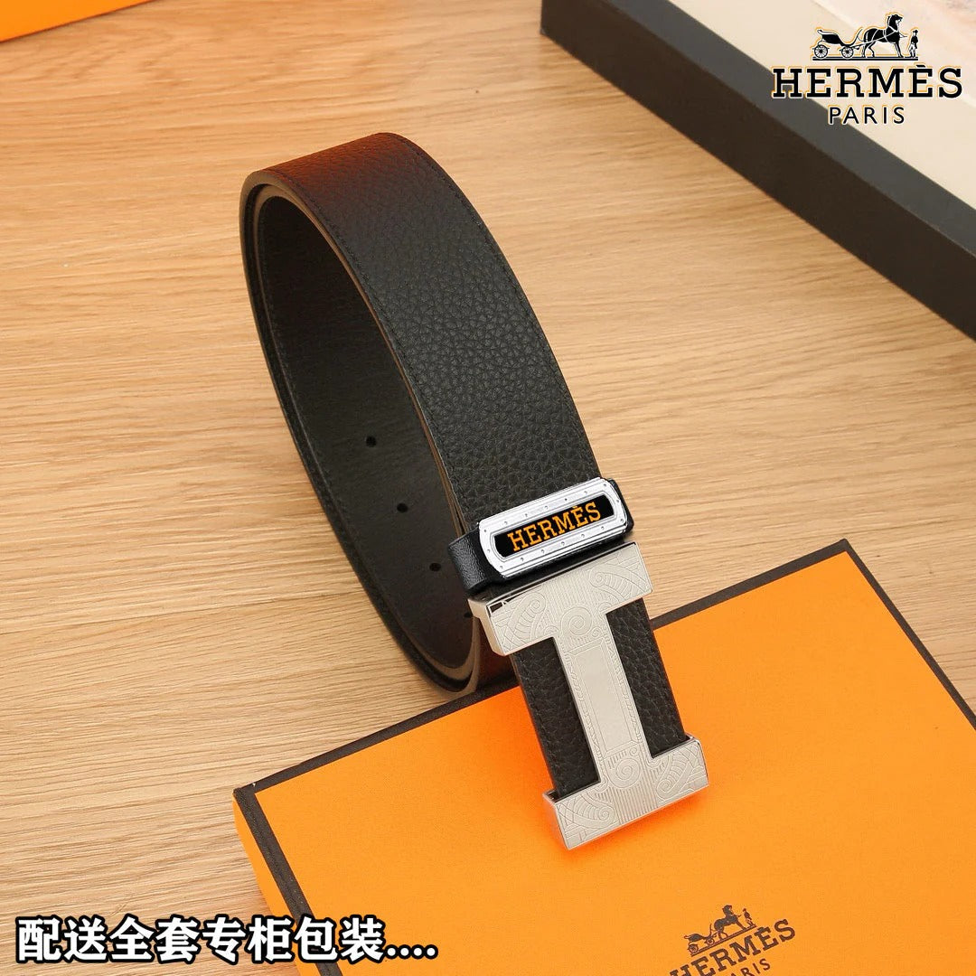 HM Constance Belt 38mm Black Togo Leather 619664|Hermès belt