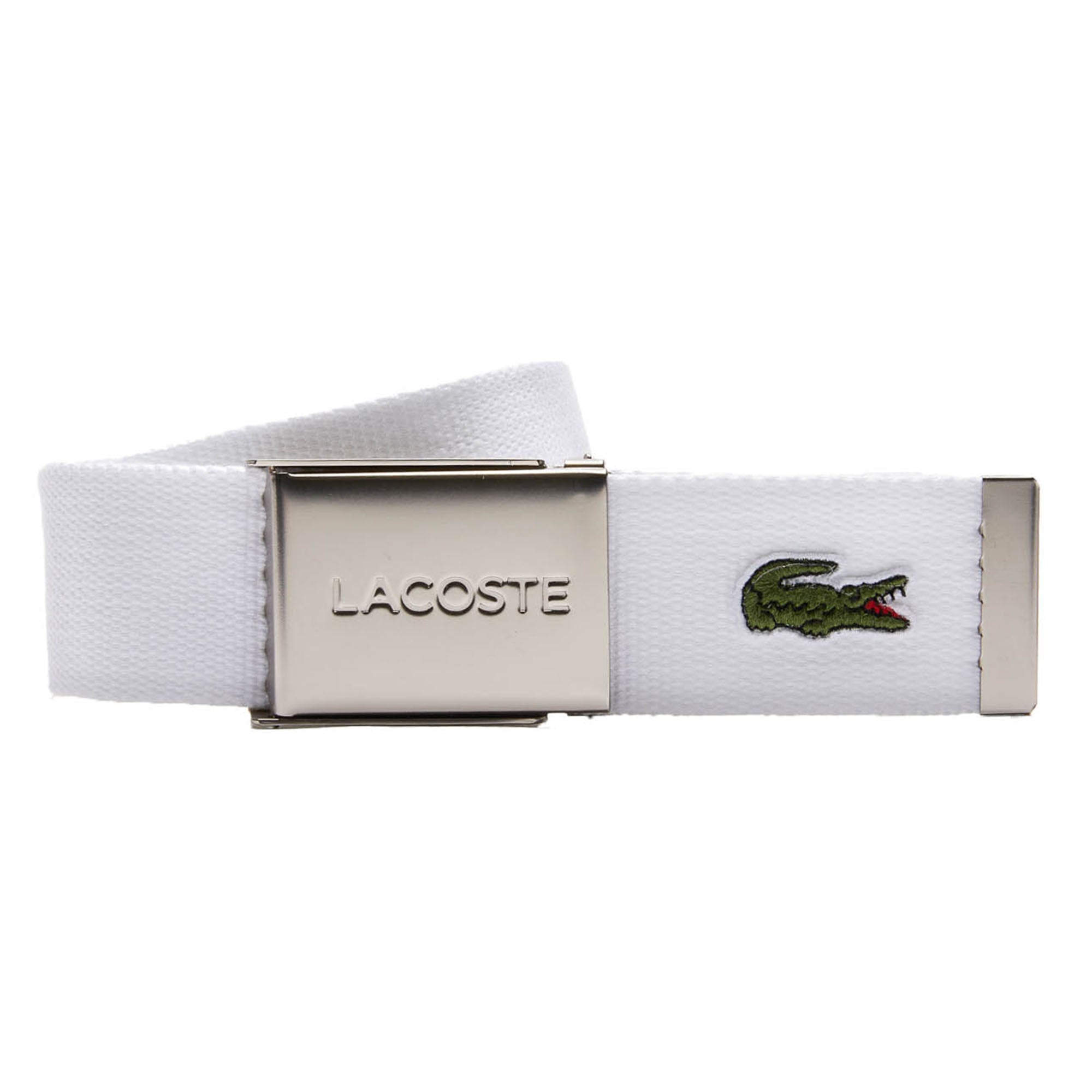 LACOSTE Herren Gürtel aus Stoff - schönes Etui, gravierter Schiebeschnallenverschluss