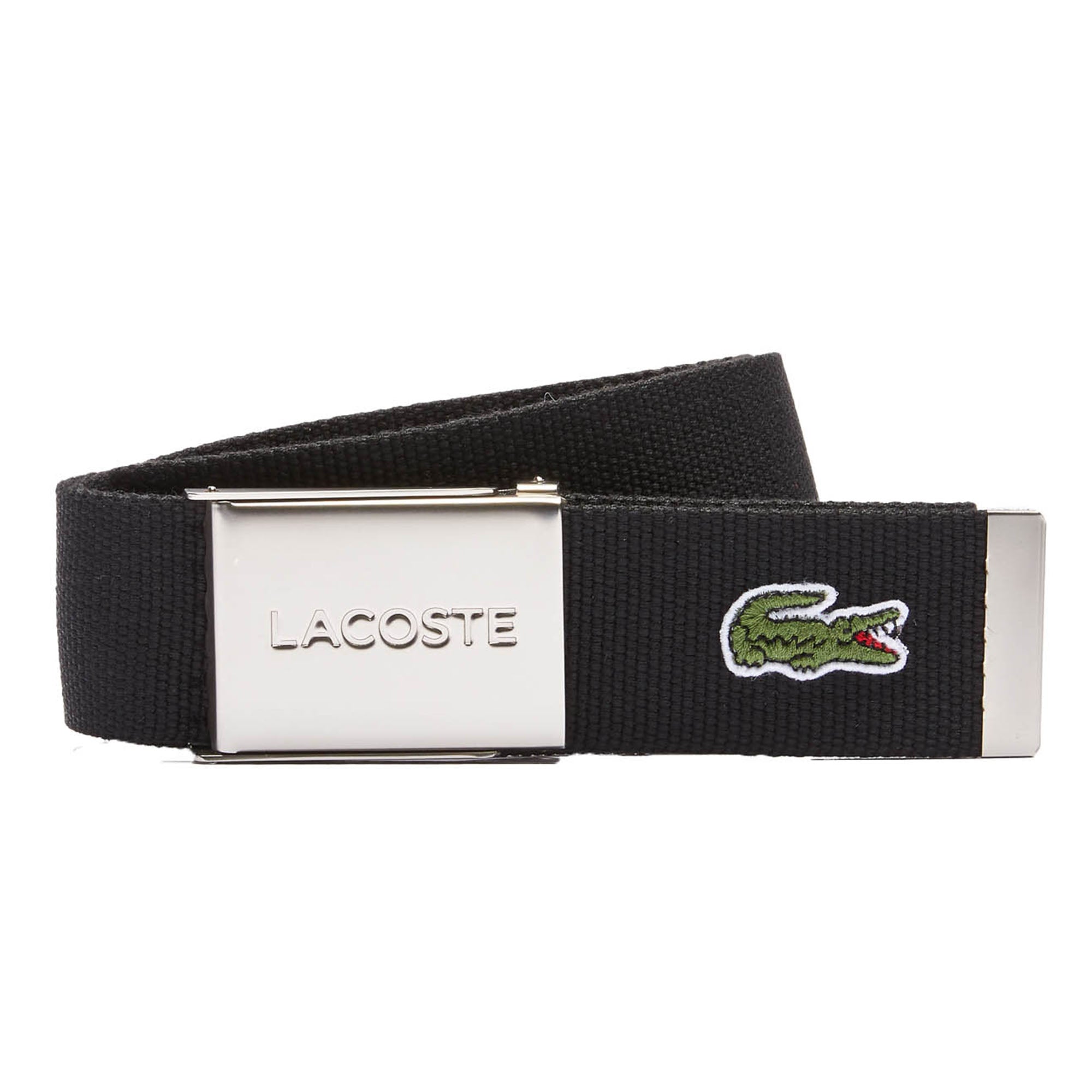 LACOSTE Herren Gürtel aus Stoff - schönes Etui, gravierter Schiebeschnallenverschluss