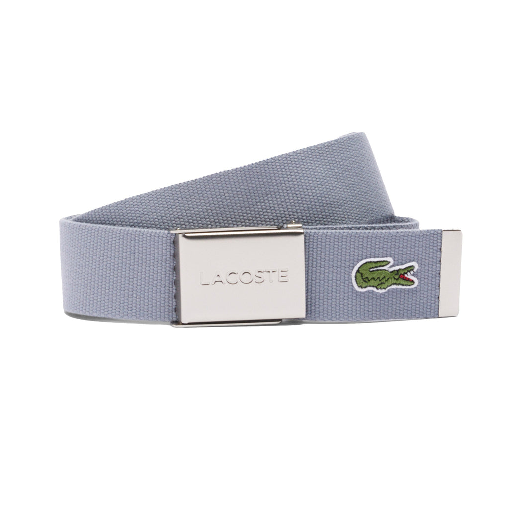 LACOSTE Herren Gürtel aus Stoff - schönes Etui, gravierter Schiebeschnallenverschluss