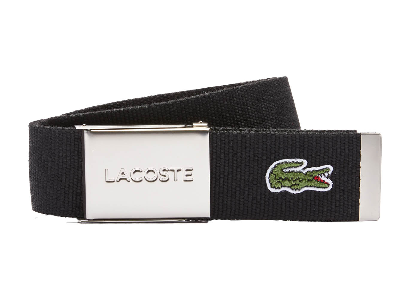 LACOSTE Herren Gürtel aus Stoff - schönes Etui, gravierter Schiebeschnallenverschluss