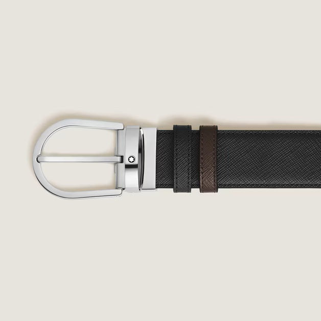 Montblanc reversible belt 35 mm horseshoe leather Sartorial 222145