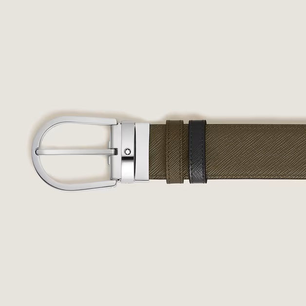 Montblanc reversible belt 35 mm horseshoe leather Sartorial 222147