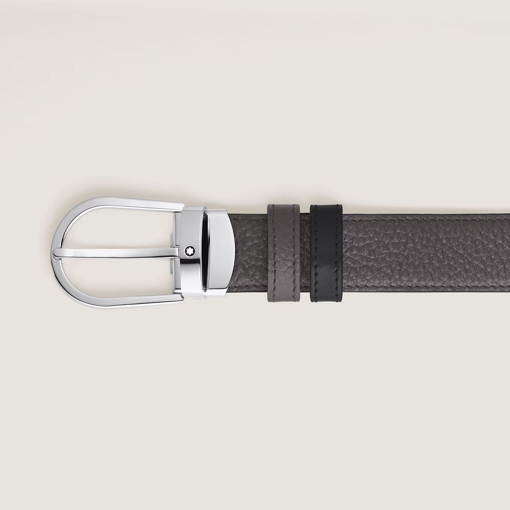 Montblanc reversible belt Meisterstück 30 mm forged iron black 223369