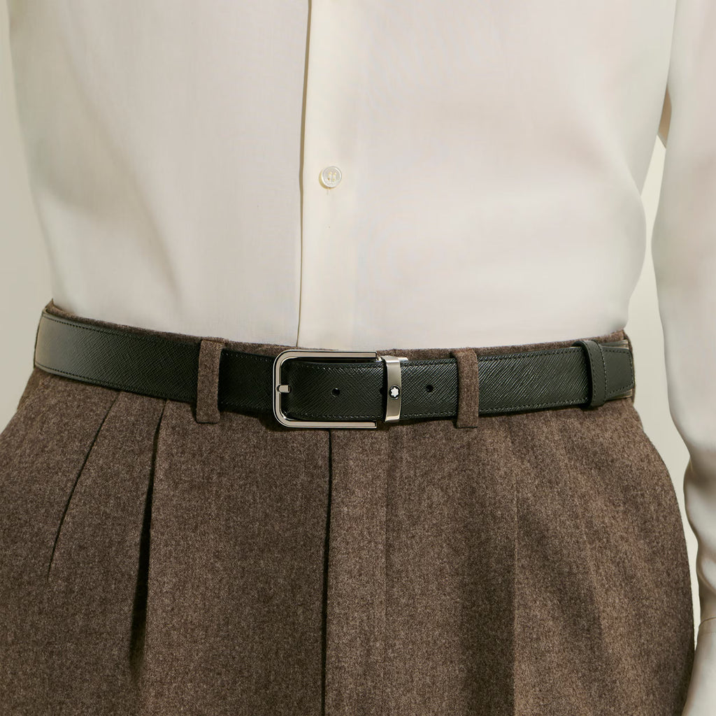 Montblanc reversible belt 30 mm Sartorial leather rectangular buckle 223409